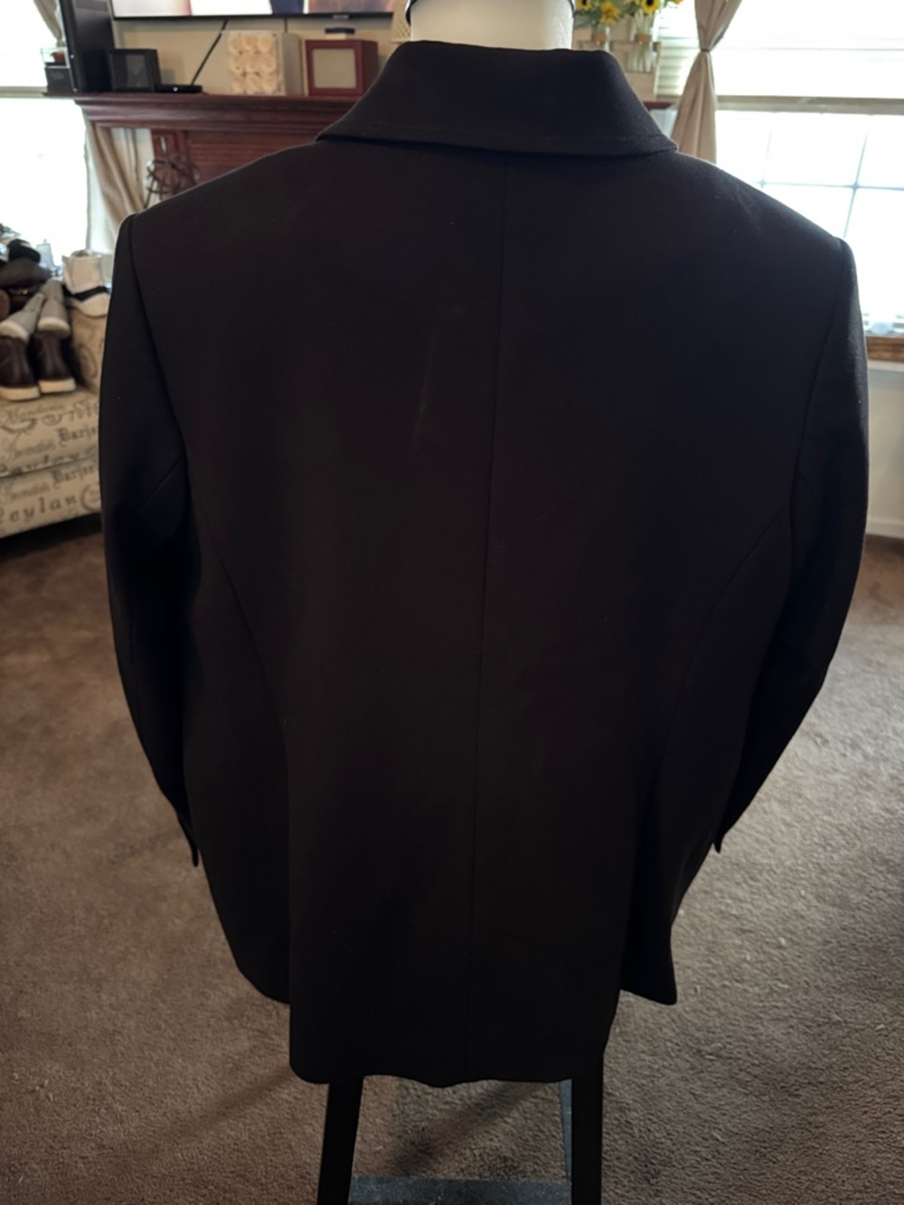 DKNY Black Blazer with Shiny Trim - Picture 3 of 8